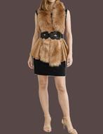 gilet avec col en fausse fourrure douce taille 36/38, Enlèvement ou Envoi, Comme neuf, Versia, Taille 36 (S)