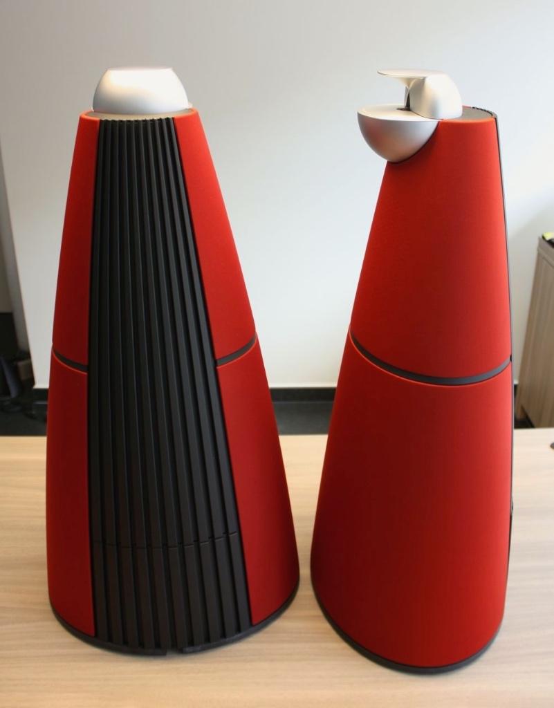 Bang & Olufsen Beolab 9 met rode doeken - B&O, Autres marques, Info@bang-olufsen.dk, Comme neuf, Enlèvement