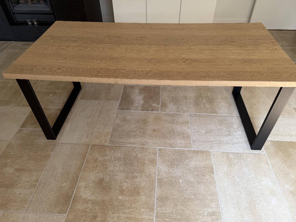 Eiken eettafel, Huis en Inrichting, Ophalen, Eikenhout, 50 tot 100 cm, Zo goed als nieuw