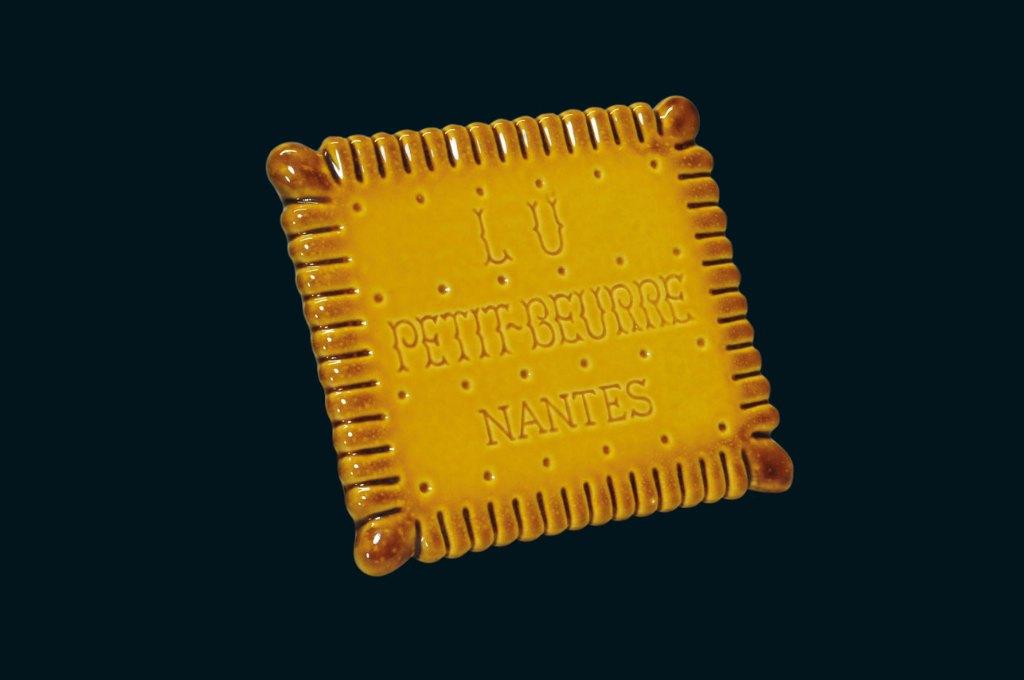 Publicité Petit-Beurre LU Nantes Plateau Résine 1960-70, Verzamelen, Merken en Reclamevoorwerpen, Verzenden