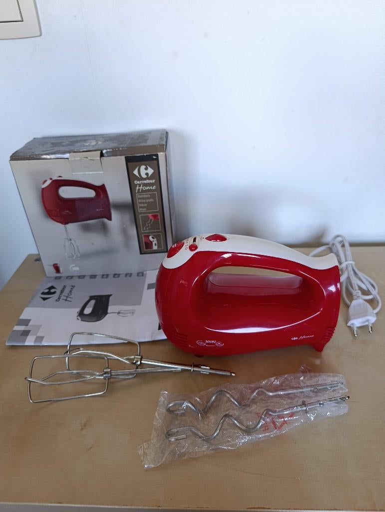 Batteur électrique rouge, Enlèvement, Utilisé, 3 vitesses ou plus