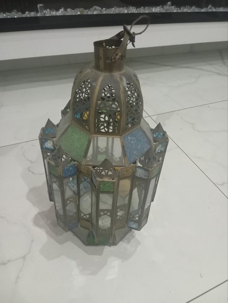 Arabische lamp,met glas, Antiek en Kunst, Ophalen