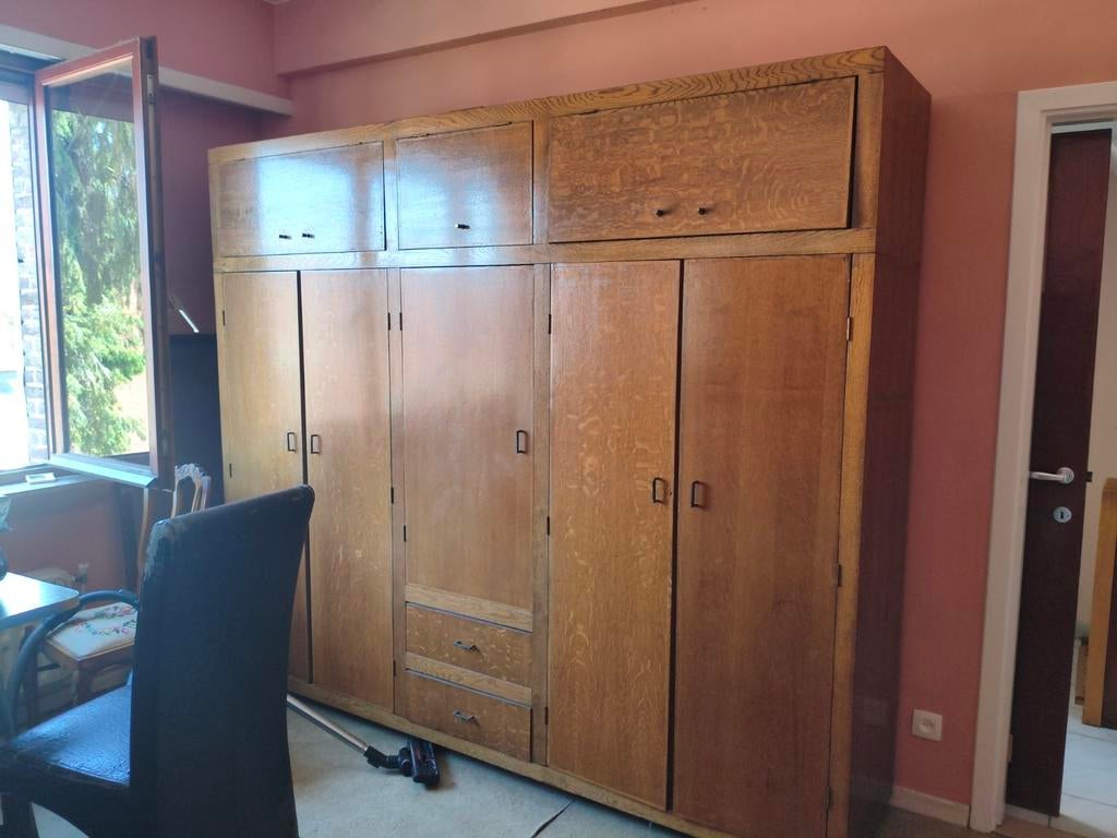 Antieke zeer sterke kast, Antiquités & Art, Antiquités | Meubles | Armoires, Enlèvement