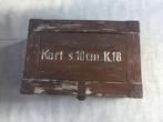 Wo2 - Duitse Patronenkist Kart. s 10cm K18 - 1936, Verzamelen, Ophalen of Verzenden, Landmacht, Kist of Geocache