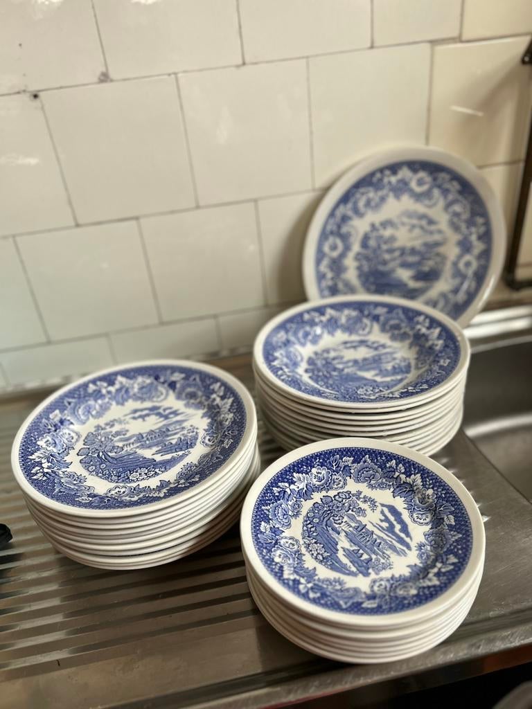 Service de table bleu vintage, Enlèvement