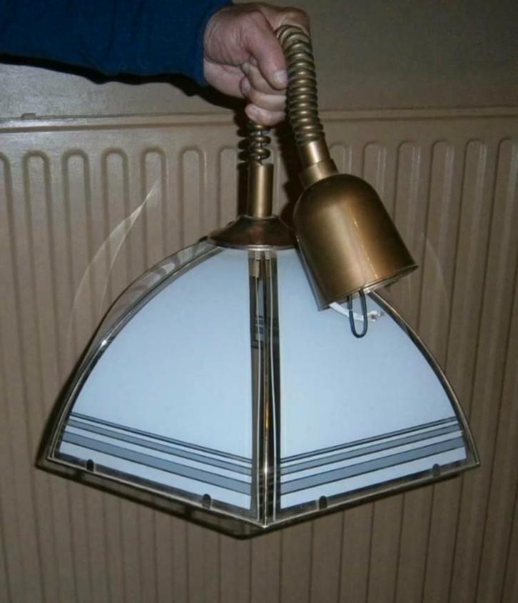 Hanglamp, Maison & Meubles, Lampes | Suspensions, Comme neuf, Verre, Enlèvement ou Envoi