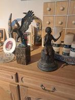 Adelaar op voet en dame met spiegel bronzen beelden, Ophalen