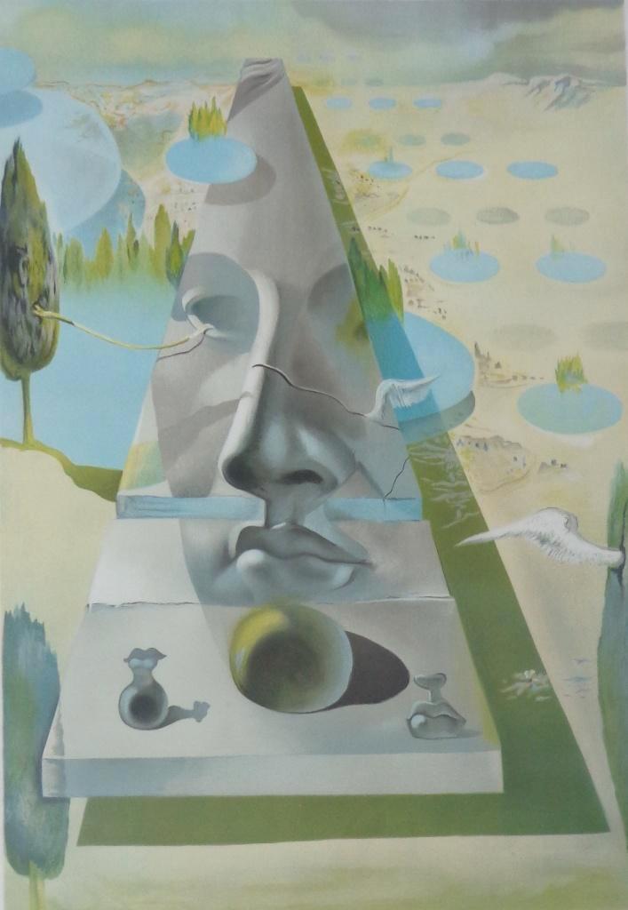 SALVADOR DALI / VISAGE L'APHRODITE / LITHO / 115x82cm KADER, Antiquités & Art, Art | Lithographies & Sérigraphies, Enlèvement