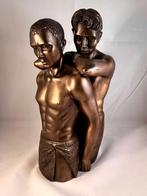 " A man's best friend " -(Mannelijk naakt) - Oliver Tupton, Enlèvement, Autres matériaux, Statue, Homme