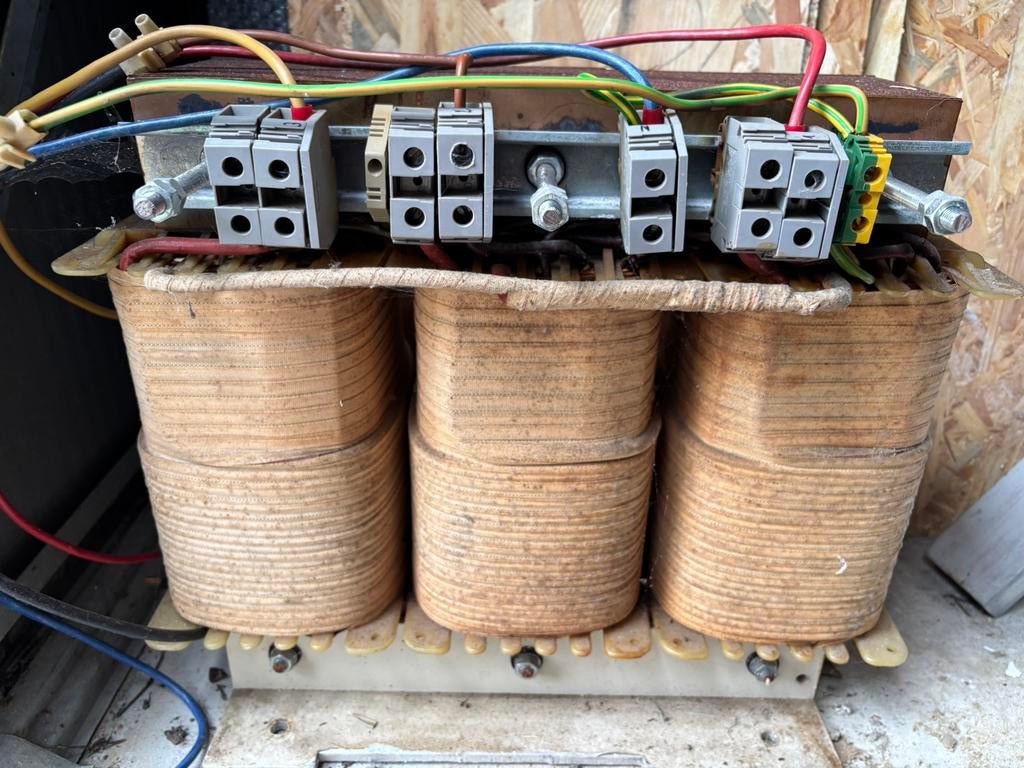 3x230V - 3x400V+N Transfo 16kVA, Ophalen, Gebruikt