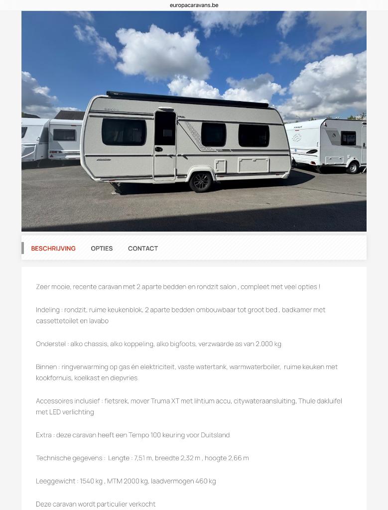 Te koop Fendt Bianco 515 SG 2023, Caravans en Kamperen, 2 aparte bedden, Rondzit, Schokbreker, 7 tot 8 meter