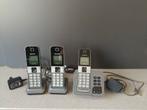 Panasonic KX-TGD320NL DECT telefoon zwart met 3 handsets, Telecommunicatie, Ophalen, Gebruikt, 3 handsets