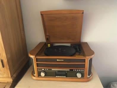 Platenspeler, cassette, radio, Bluetooth Merk roadstar, Neuf, Autres marques, Tourne-disque, Enlèvement