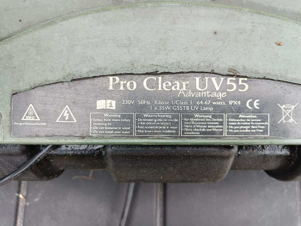 Vijverfilter met pomp,Uv lamp en beluchter, Ophalen, Gebruikt, Vijverfilter