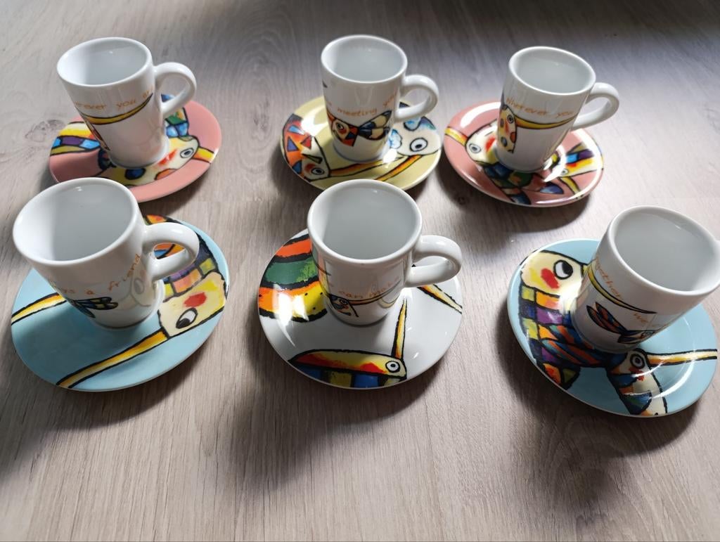 6 espresso kopjes Kahla Vitalis, Maison & Meubles, Cuisine | Vaisselle, Enlèvement