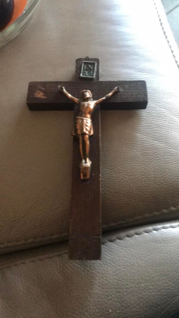 Kruis kruisbeeld hout, Ophalen of Verzenden, Zo goed als nieuw