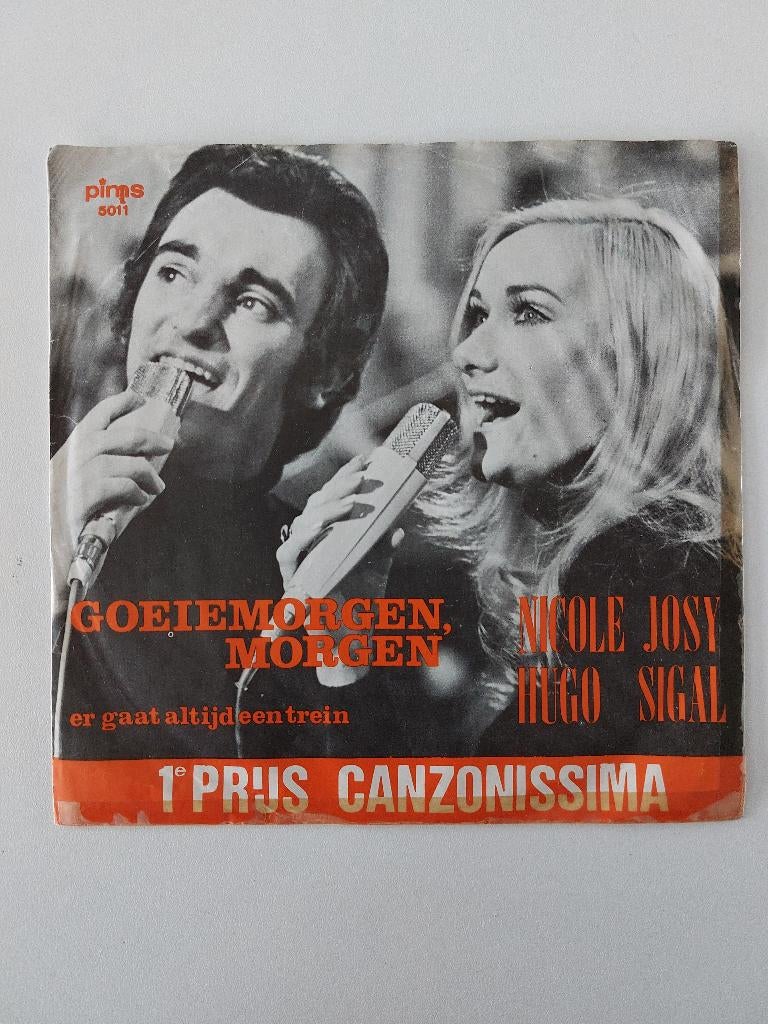 Nicole & Hugo - Goeiemorgen, Morgen (1971), Cd's en Dvd's, Vinyl Singles, Ophalen of Verzenden, Nederlandstalig, Single