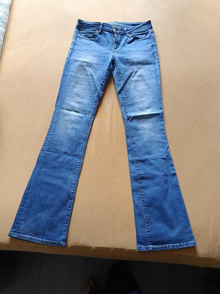Pantalon femme Esprit, Ophalen, Blauw, Nieuw, W28 - W29 (confectie 36)