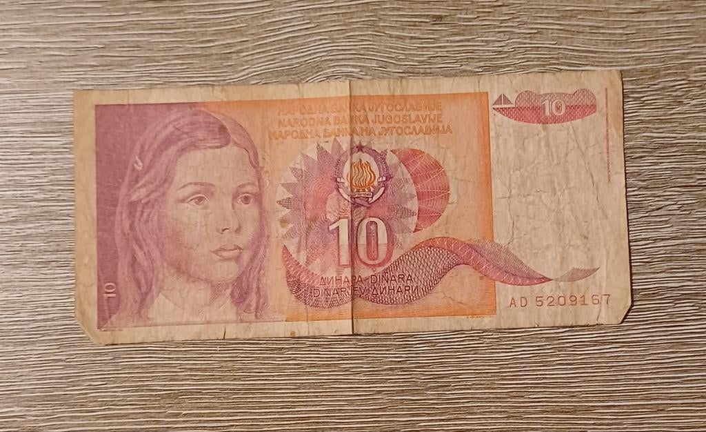 Bankbiljet Joegoslavië, Postzegels en Munten, Ophalen of Verzenden, Joegoslavië, Los biljet