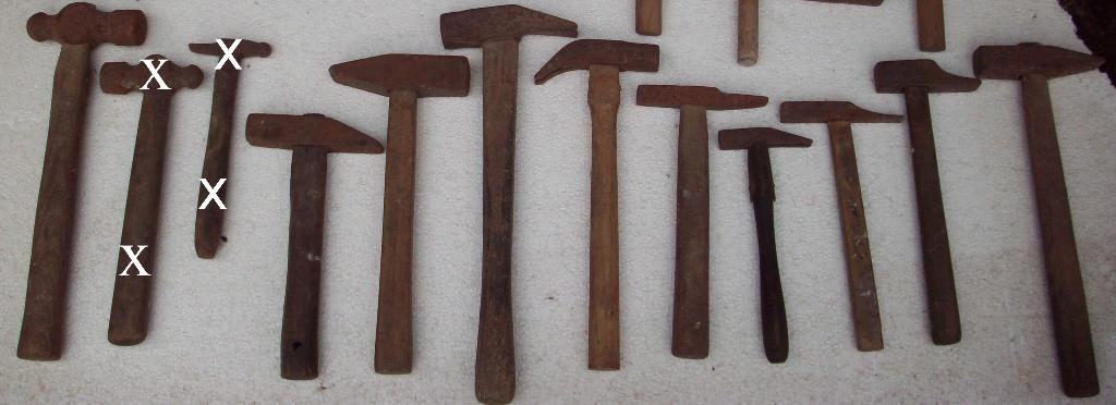 Diverse soorten hamers, Ophalen, Gebruikt