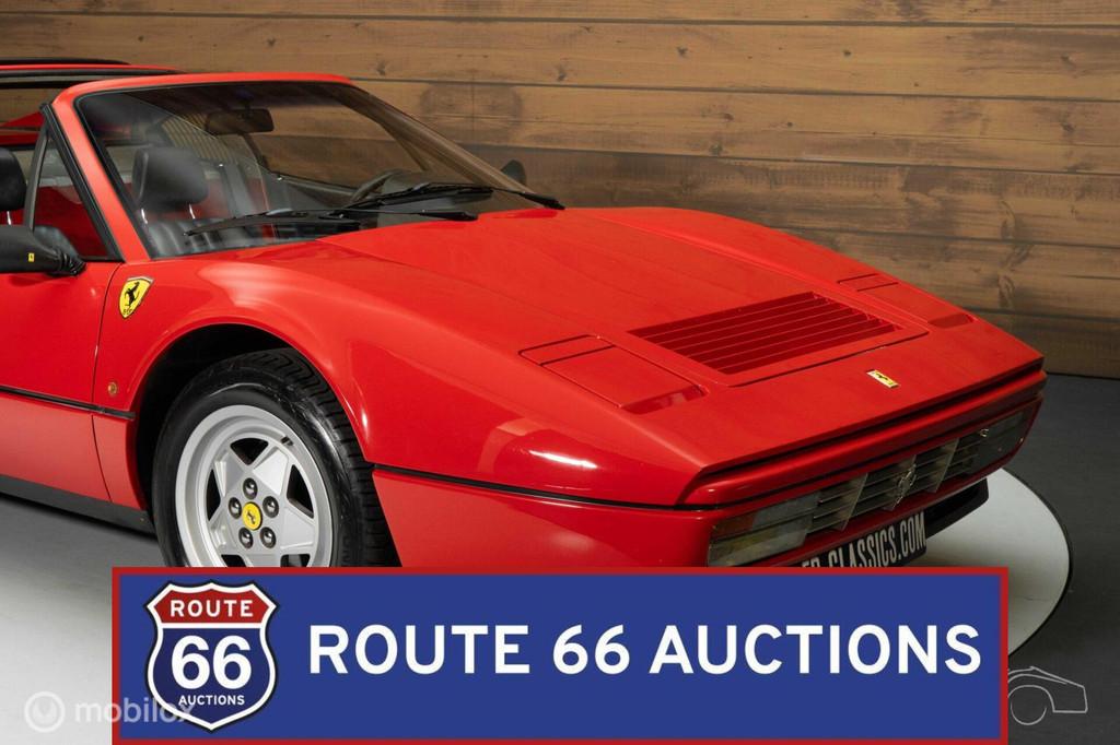 Ferrari 328 GTS | 1989 | Route 66 Auctions, Auto's, Zwart, Bedrijf, Handgeschakeld, Overige carrosserie