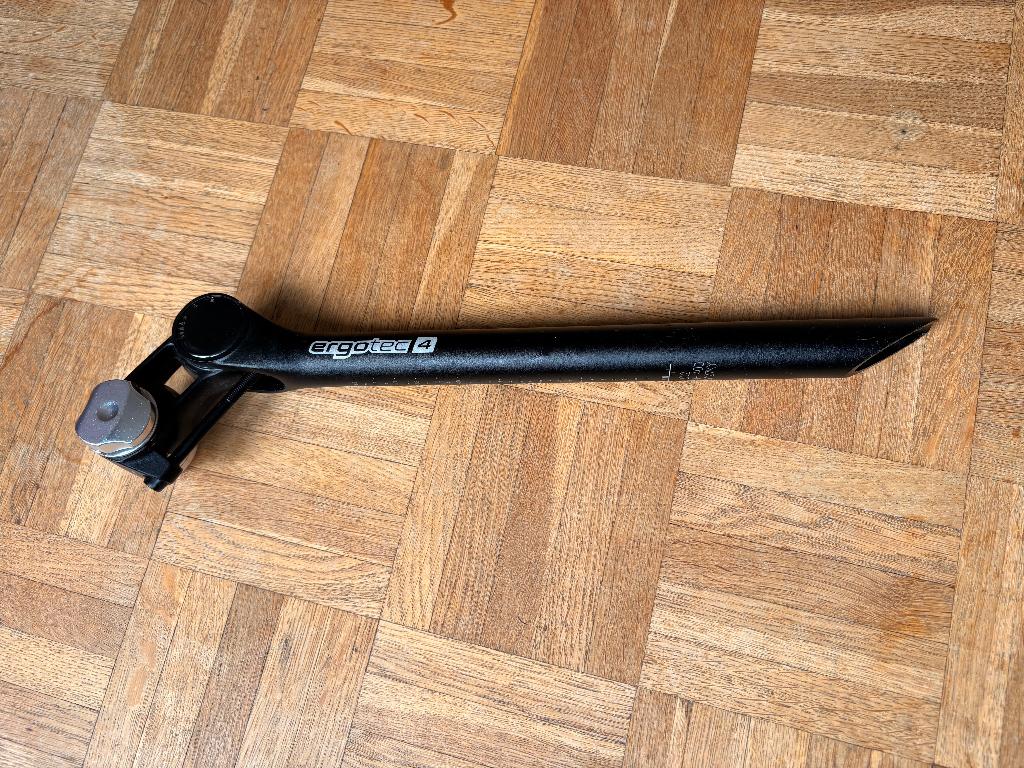 zadelpen  27.2 x 400 mm, verstelbare offset tot +50 mm, Ophalen of Verzenden, Zo goed als nieuw, Overige typen