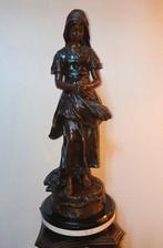 bronzen 'Angelus 'sculptuur, Antiek en Kunst, Kunst | Beelden en Houtsnijwerken, Ophalen, 50 - 100 cm, Brons, Beeld