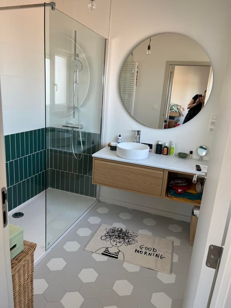 Grijze hexagon tegels 15x17, Ophalen, Nieuw