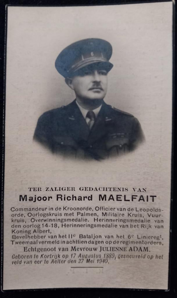 Carte de prière WW2, Enlèvement ou Envoi