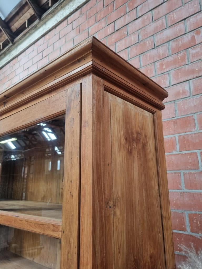 Buffet/vitrine en teck LIVRAISON GRATUITE, Teck, 25 à 50 cm, Avec tablette(s), Indo