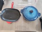 Rode pan le Creuset, blauwe fontiniac, Huis en Inrichting, Keuken | Potten en Pannen, Ophalen