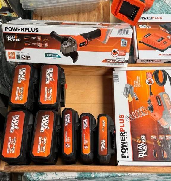 Powerplus 20v set, Enlèvement, Comme neuf, Moins de 700 watts, Meuleuse d'angle