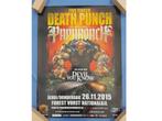 Concertposter: Five Finger Death Punch and Paparoach, Collections, Enlèvement ou Envoi, Rectangulaire vertical, Comme neuf, Musique