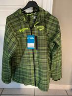 Nieuwe jas Brooks L met kap groen ruitje, mooie afwerking, k, Kleding | Heren, Jassen | Zomer, Ophalen of Verzenden, Zo goed als nieuw