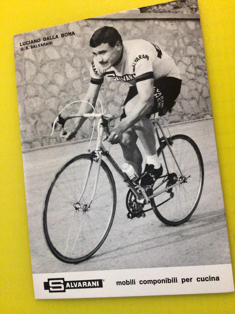 Wielerkaart 1967 team salvarani luciano dalla bona, Verzenden, Zo goed als nieuw