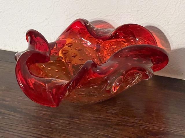 Cendrier rouge de Murano, Antiquités & Art, Enlèvement