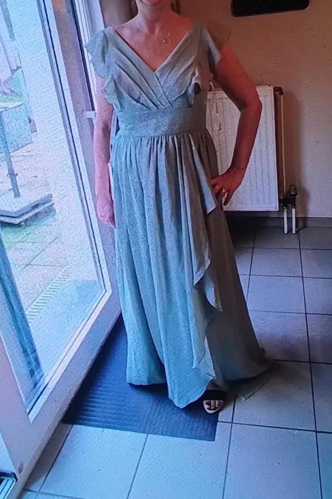 Robe longue de soirée, Kleding | Dames, Jurken, Nieuw, Maat 46/48 (XL) of groter, Groen, Onder de knie, Ophalen of Verzenden