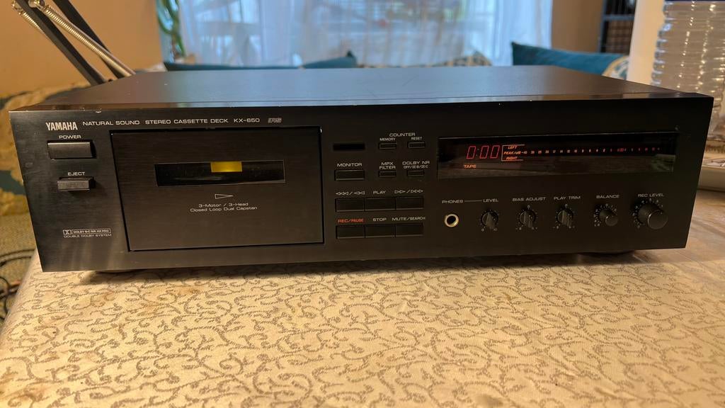 Yamaha kx650  3head cassettedeck, Ophalen
