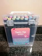twin tip markers, Hobby en Vrije tijd, Ophalen of Verzenden, Zo goed als nieuw, Potlood of Stift