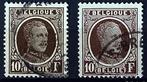 210-210b. 1922. Gestempeld. Albert I, Houyoux. OBP: 23,00 eu, Met stempel, Verzenden, Koninklijk huis, Gestempeld