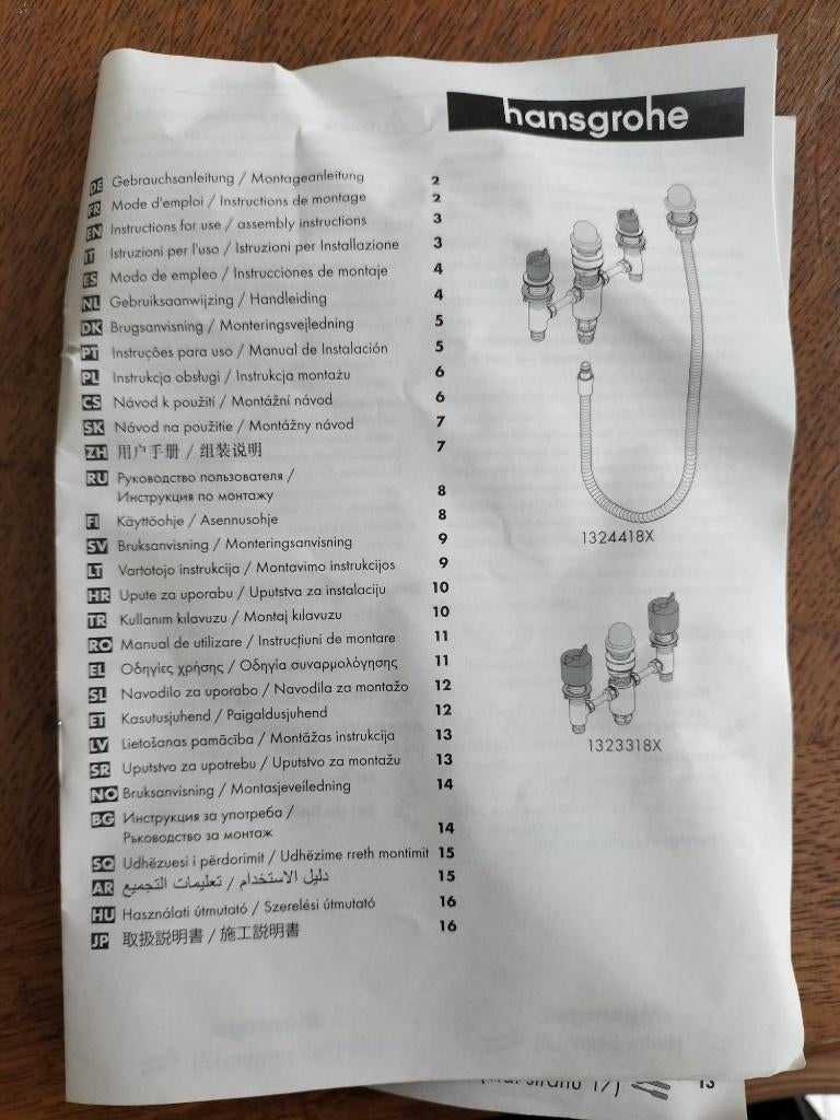 Inbouwlichaam voor 4 gats mengkraan, Ophalen, Nieuw, Kraan