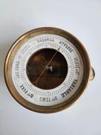 Antieke BOURBON barometer in messing Aneroid, Antiek en Kunst, Antiek | Brons en Koper, Ophalen, Koper
