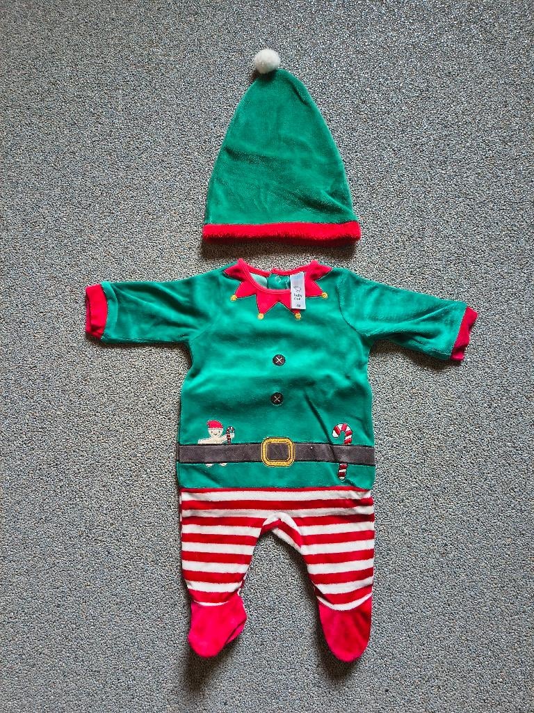 Kerstpakje baby met muts maat 68, Kinderen en Baby's, Ophalen, Zo goed als nieuw, 104 of kleiner, Jongen of Meisje