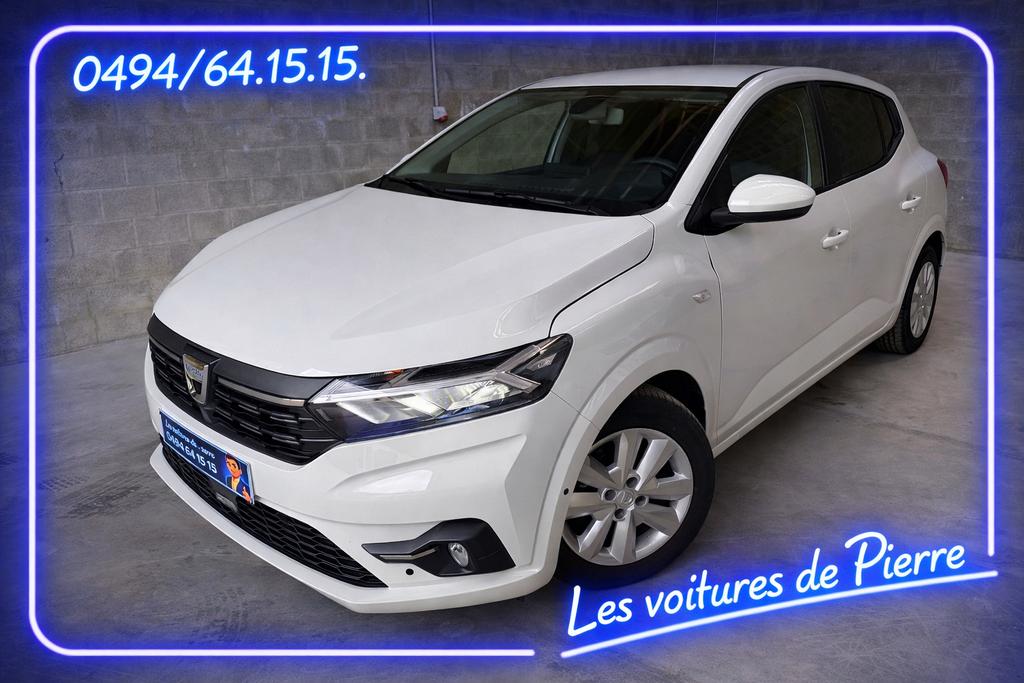 Dacia Sandero 2023 32000 km Navi car-play clim passé au CT, Achat, Entreprise, Boîte manuelle, 5 portes