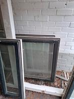 14 hardhouten kozijnen + 7 oude glas in lood ramen, Enlèvement