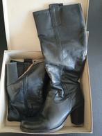 Chaussures: Bottes en cuir, Enlèvement ou Envoi, Comme neuf, Bottes hautes, Noir