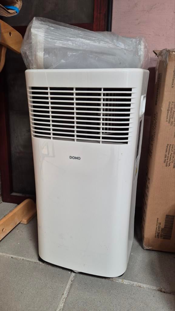Mobiele airco merk Domo, Ophalen, Mobiele airco