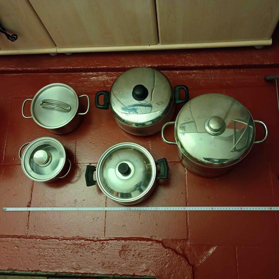 5 grote potten Steinbach, Brabantia, Ophalen