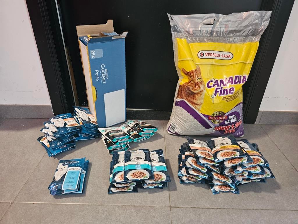 Katen voedsel en zand, Animaux & Accessoires, Nourriture pour Animaux, Chat, Enlèvement