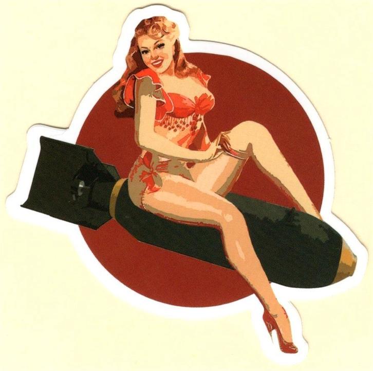 Pin Up Girl sticker #189, Verzamelen, Stickers, Nieuw, Verzenden